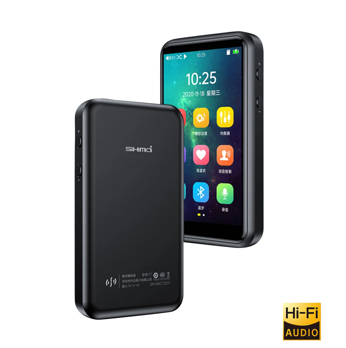 SHMCI C7 HiFi аудио без потерь Bluetooth MP3 музыкальный плеер Встроенный 32 Гб DSD 256