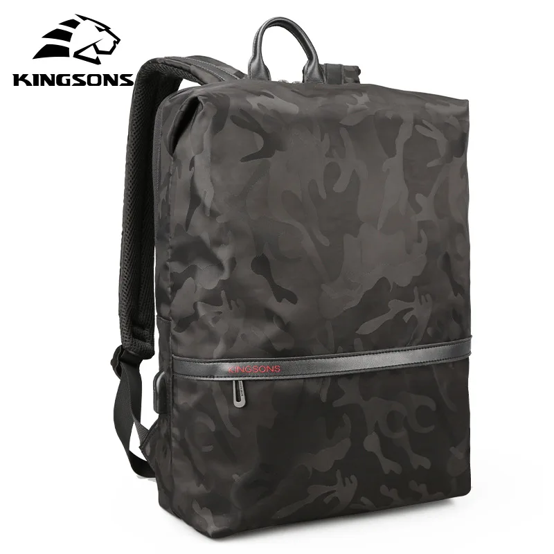 

Kingsons Men Backpacks For 15.6 inches Laptop Backpack Large Capacity Women Shoulder Bags Student Casual Bag Water Repellent bag