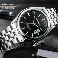 dropshipping reloj hombre 2021 fashion quartz watch for men waterproof luxury mens watches stainless steel business male clock