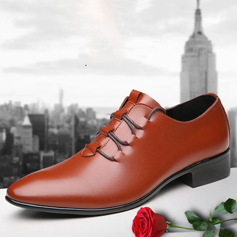 

Black Designer Formal Oxford Shoes For Men Wedding Shoes Leather Italy Pointed Toe Mens Dress Shoes 2021 Sapato Oxford Masculino