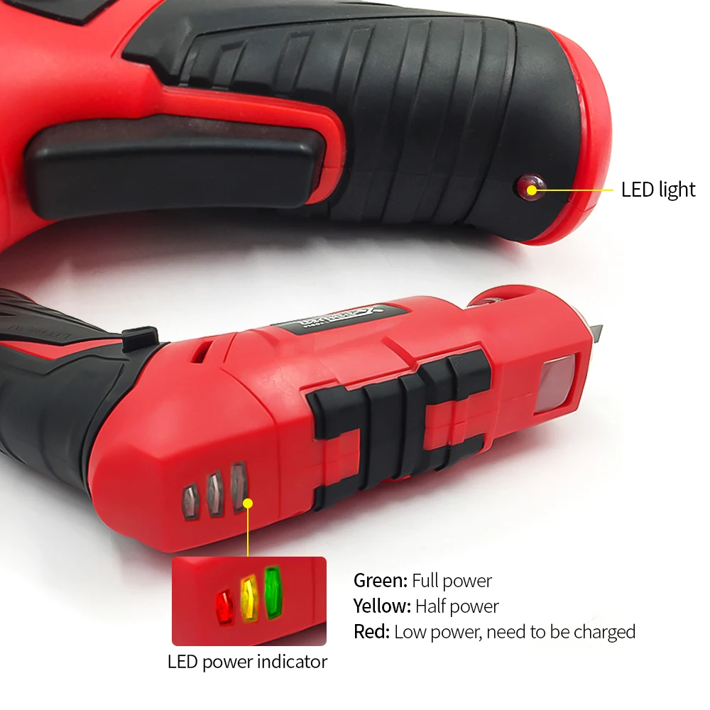 

Multi-function 3.6V 180RPM 1300mah Lithium Battery Electric Screwdriver 100-220V Cordless Screwdriver with Led Light Power Tools