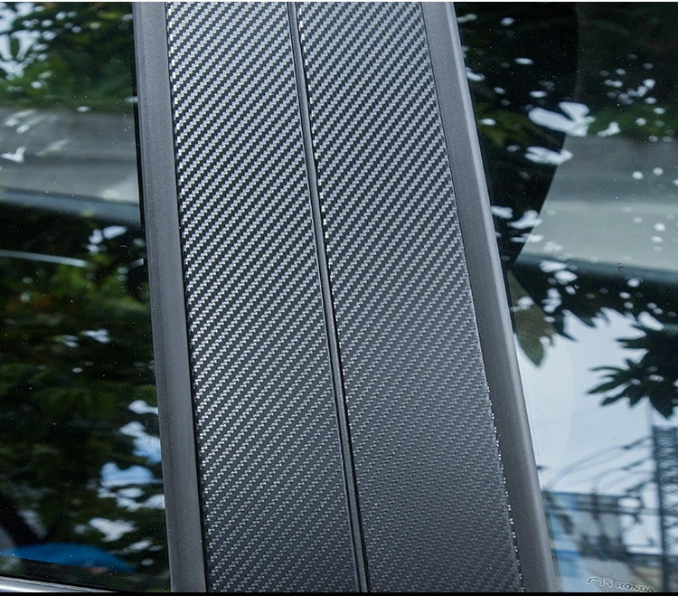 8 шт./компл. Стайлинг автомобиля Окно B колонна опора из углеродного волокна