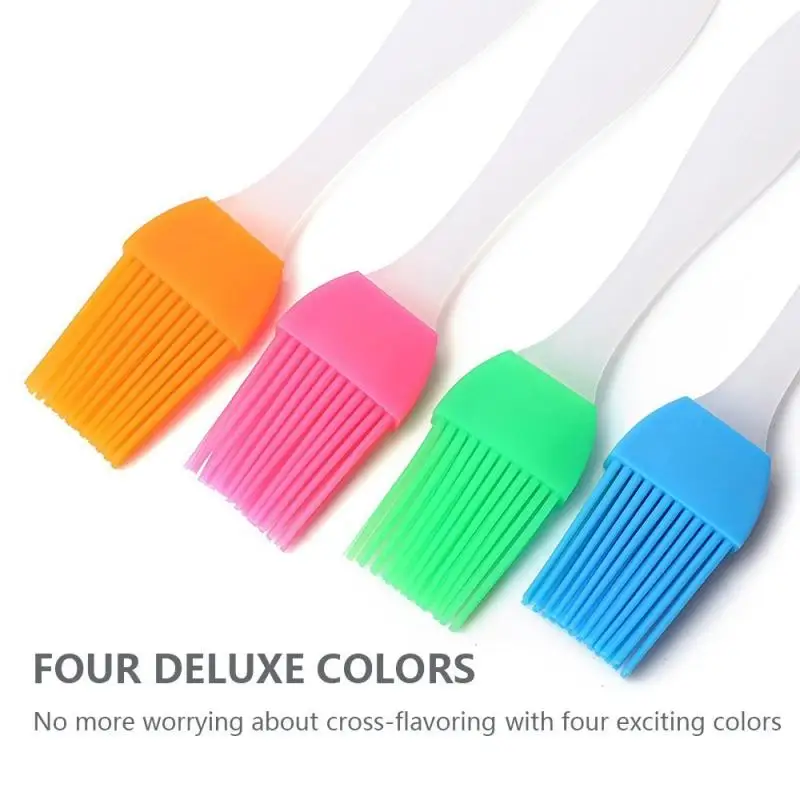 

Silicone Spatula Barbeque Brush Cooking BBQ Heat Resistant Oil Condiment Brushes Kitchen Bar Cake Baking Tools Utensil Supplies