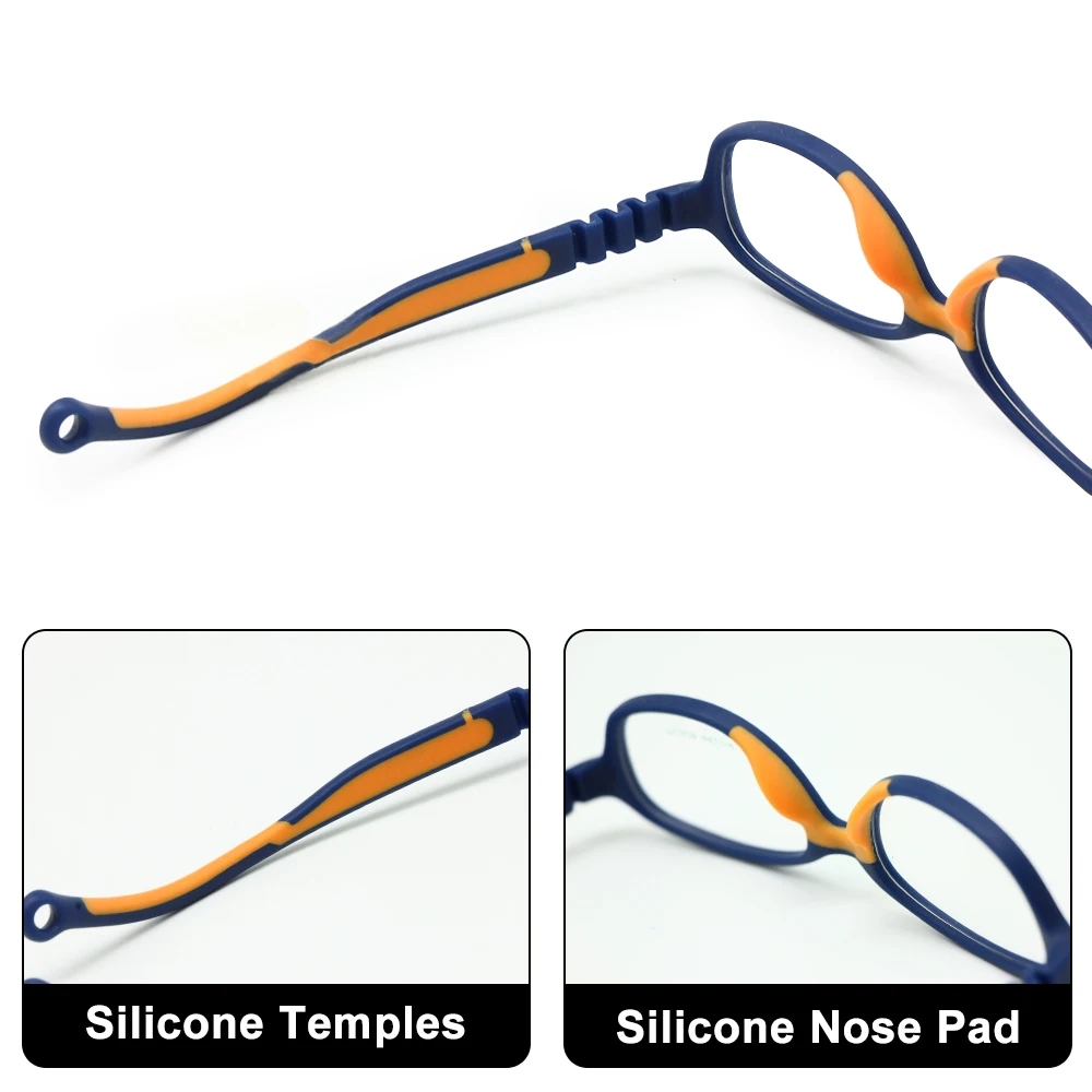 Детская оправа для оптических очков размер 44/14 с ремешком без винта цельная