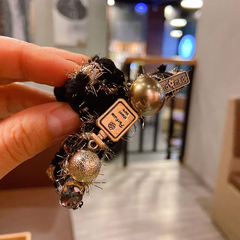 Модная одежда для девочек в ретро стиле с украшением виде кристаллов зажим волос