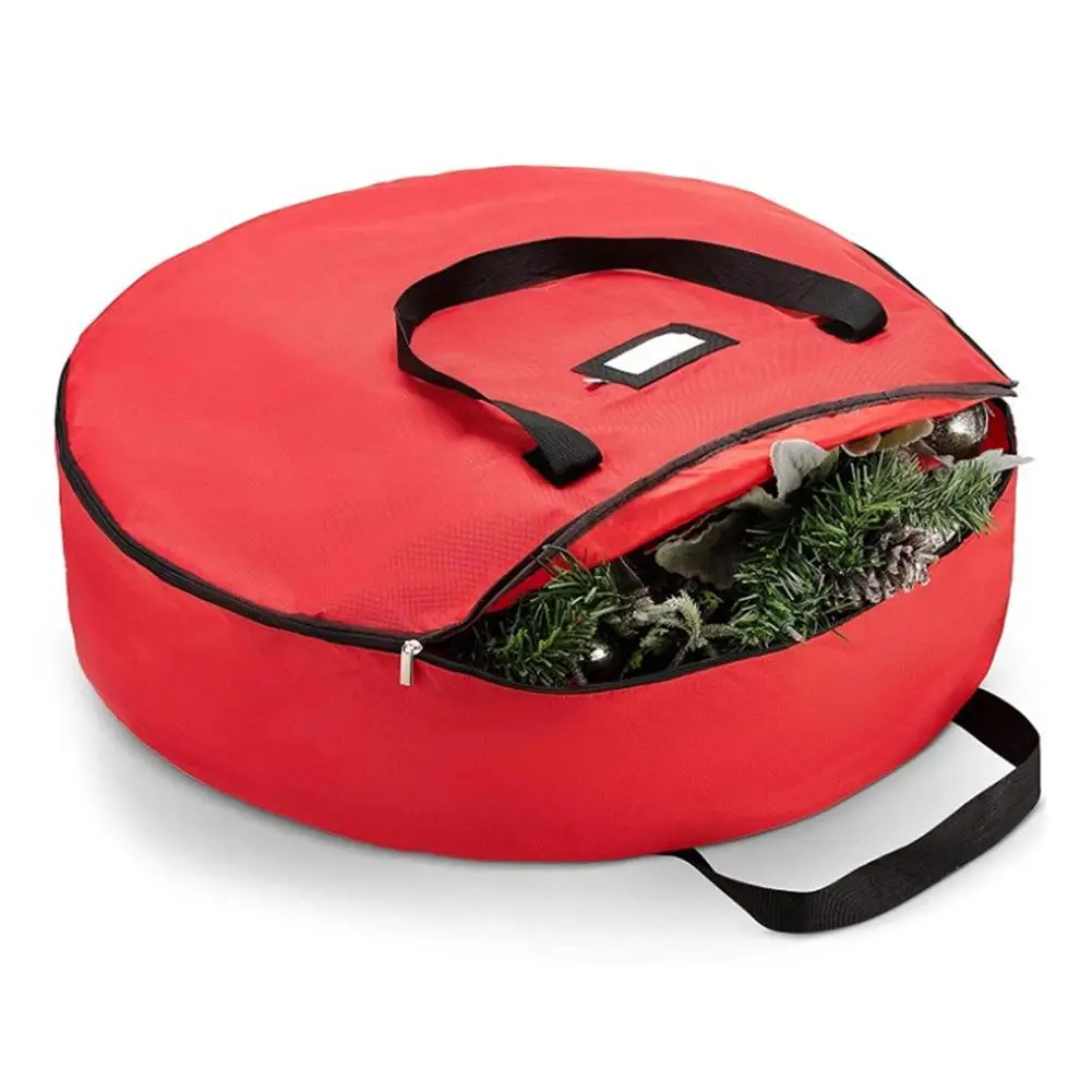 

Рождественский венок гирлянда колокольчик подарок сумка для хранения Ткань Оксфорд водонепроницаемый пыленепроницаемый Рождественский Д...