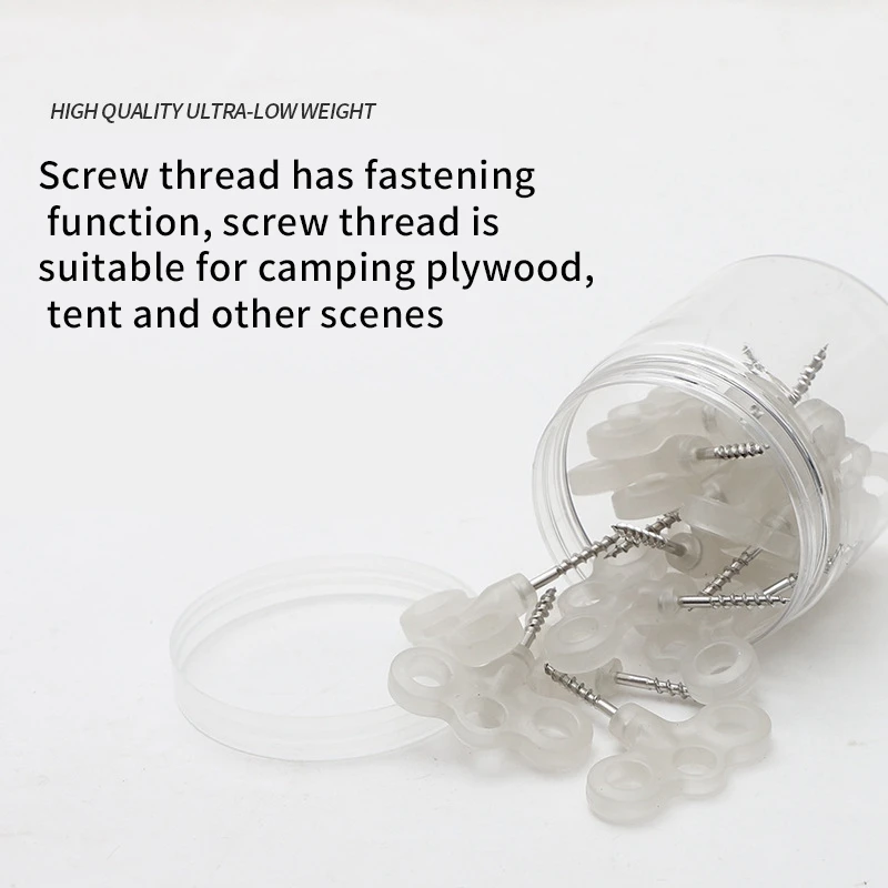 

10Pcs Night Vision Tent Peg Hook Rope Buckle & 12Pcs Tent Pegs, Aluminum Alloy Tent Stakes, 18cm Long Lightweight