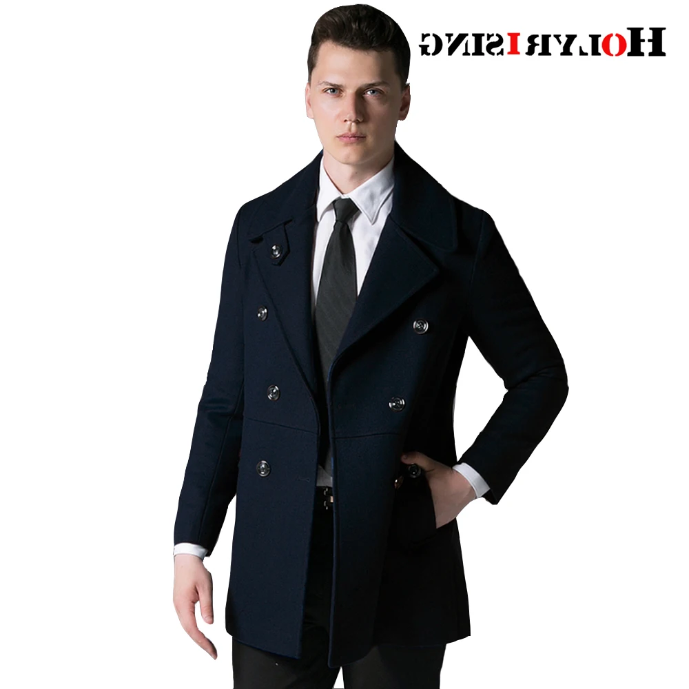 

Мужское шерстяное пальто, 70% шерсти, мужское шерстяное и Смешанное двубортное зимнее пальто большого размера стандарта #18243-5