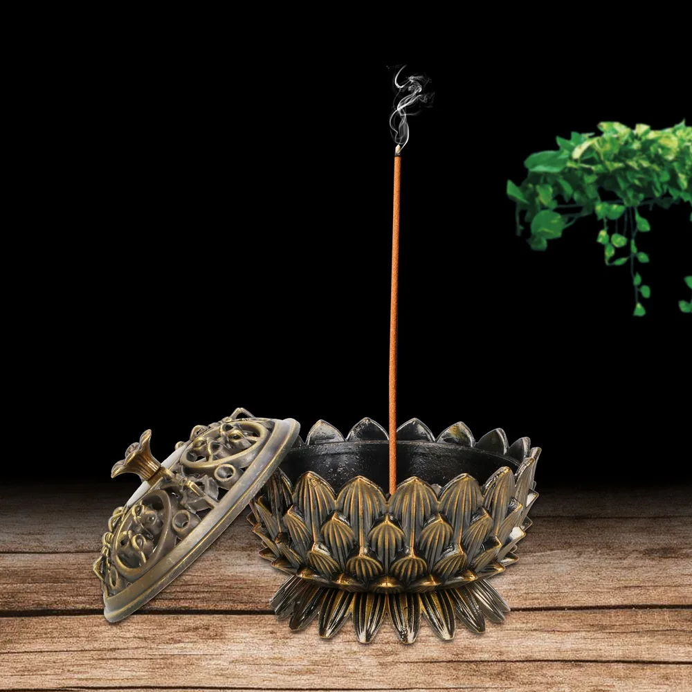 Подставка для курильницы из сплава цинка и меди подставка в форме лотоса
