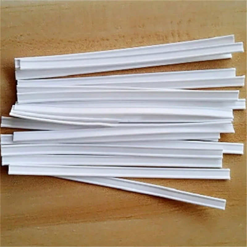 200 шт. Белая полиэтиленовая пластиковая полоса для переносицы проволока