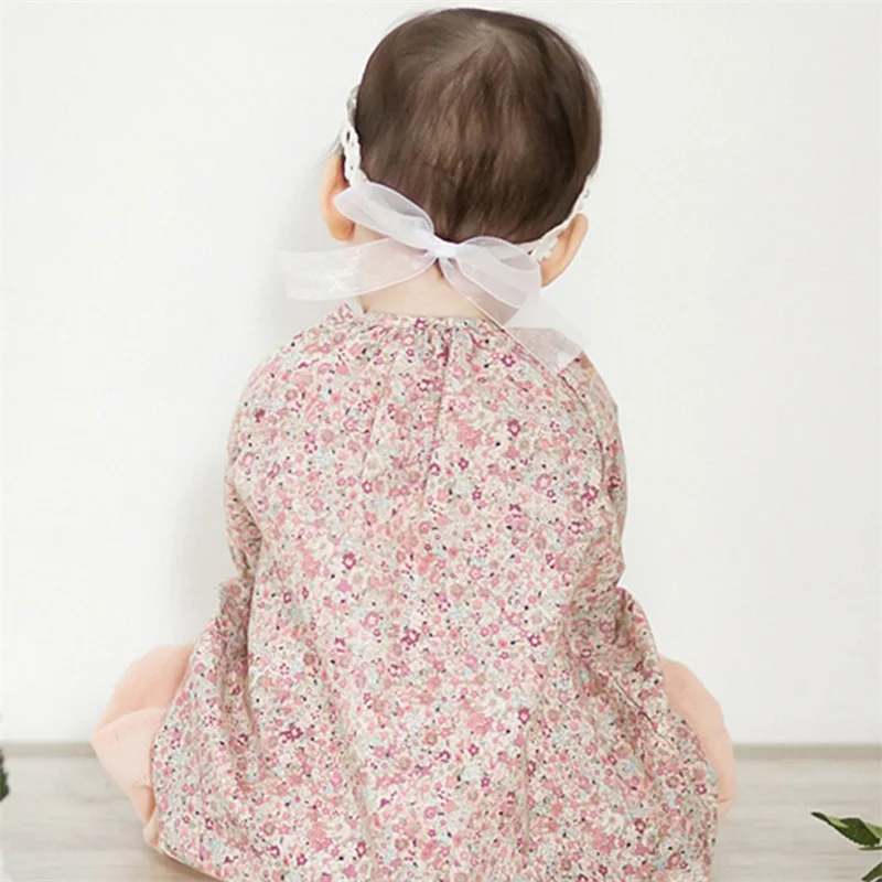Diadema de flores para beb&eacute;, cinta para el pelo, lazo de lentejuelas, accesorios para el cabello para ni&ntilde;a y ni&ntilde;o-4