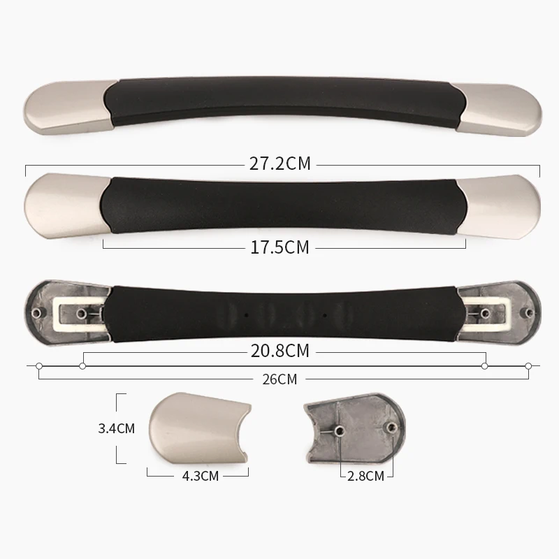 Luggage Black Soft Handle Accessories Replacement Repair High-quality Luggage Hand Grip Detachable Handle Luggage Accessories