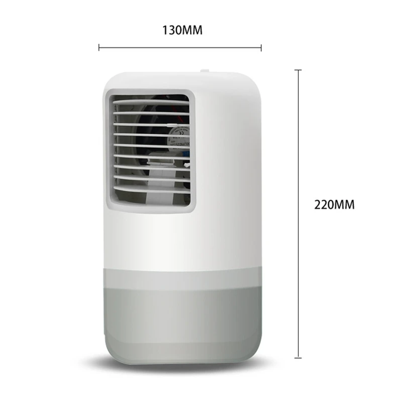 

Portable Air Cooler Fan Mini USB Air Conditioner 7 Colors Light Desktop Air Cooling Fan Humidifier Purifier for Office