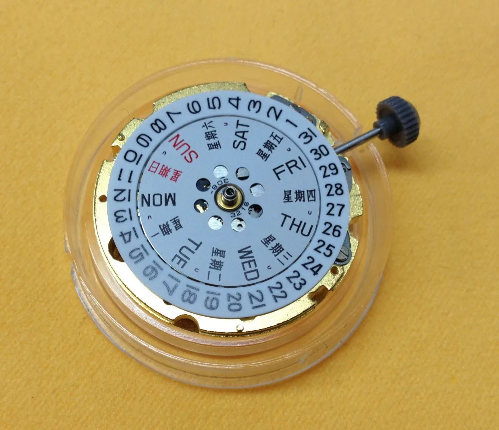 Аксессуары для часов Japan MIYOTA 8200 механизм с одним календарем Золотой