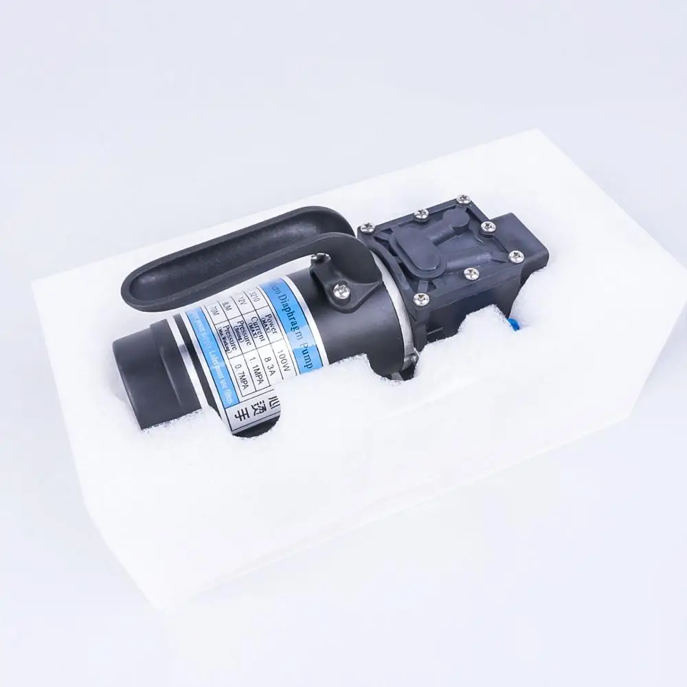 DC 12V 100W 1.1MPA 130PSI 8л/мин водяной насос высокого давления электрический мембранный самовсасывающий насос для мытья автомобиля