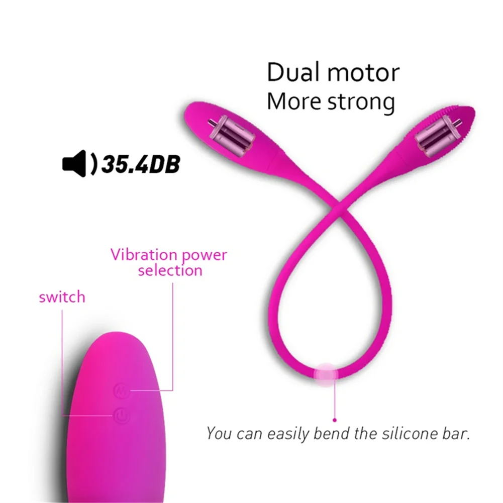 USB Двойной вибрирующий яички 7-частотный многоскоростной вибратор точки G