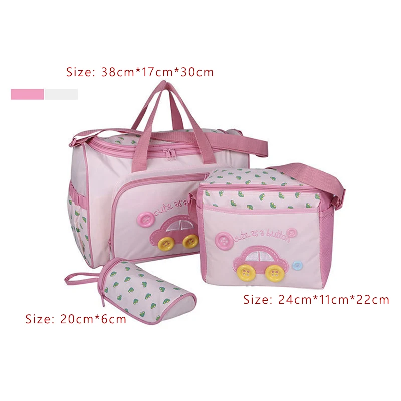 Pink set 1 Новые подгузники, модные женские дорожные сумки для младенцев, для кормящих мам, сумка luiertas на одно плечо, Детская сумка - Цвет: Pink set 1