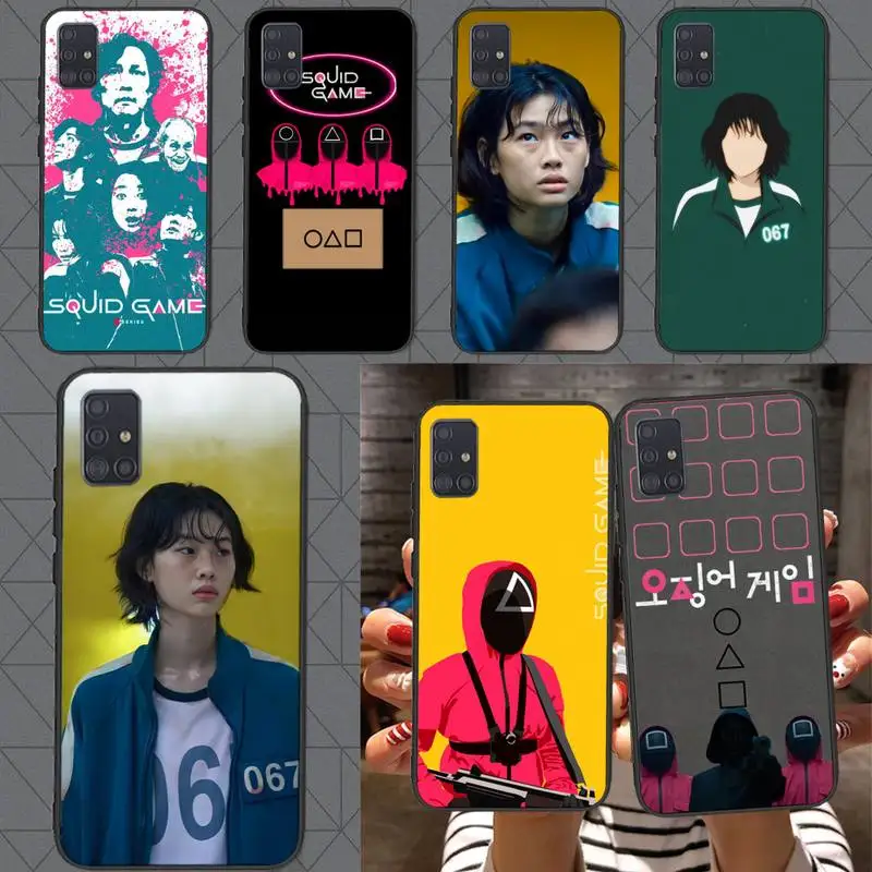

Funny Squid Game Phone Case for Samsung Galaxy J2 J4 J5 J6 J7 J8 Note5 7 8 9 10 20 prime plus lite ultra pro Fundas cover