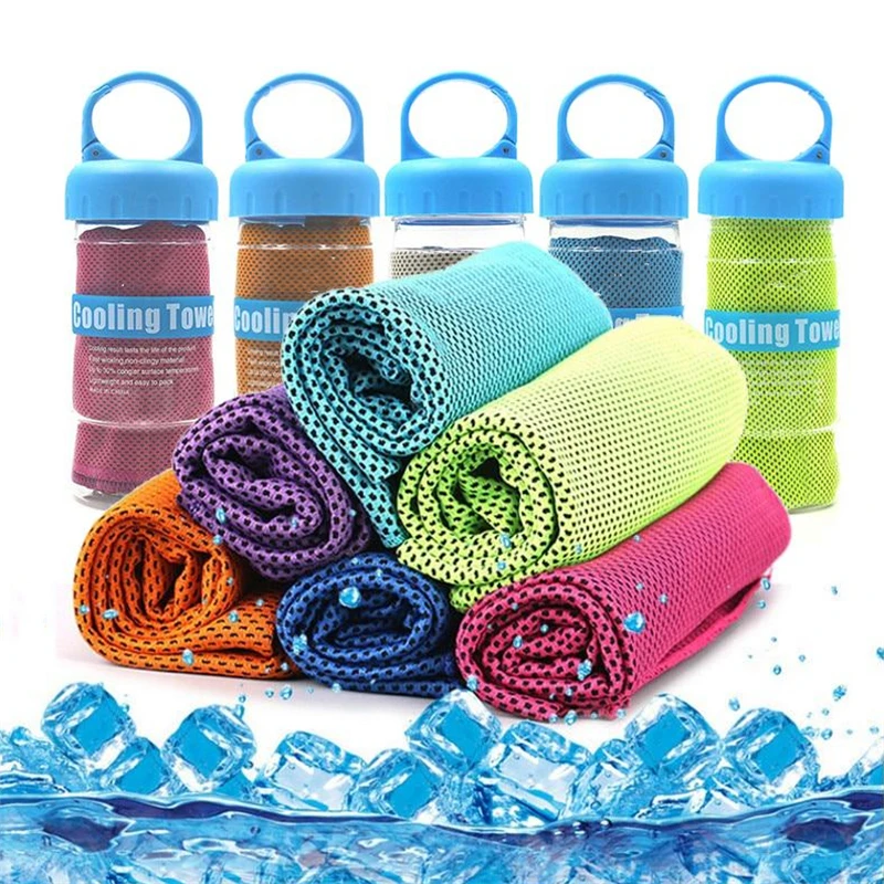 

Sports Quick-Drying Cooling Towel Swimming Gym Travel Cycling Summer Cold Feeling Sport Towels To Take Carry 30*100cm