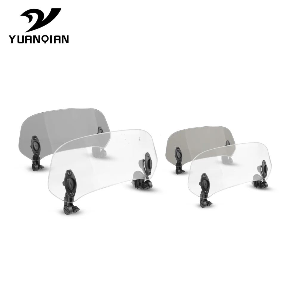 Transparent Universal Motorcycle Risen Adjustable Wind Screen Windshield Spoiler Air Deflector FOR BMW F 750 GS 850 |