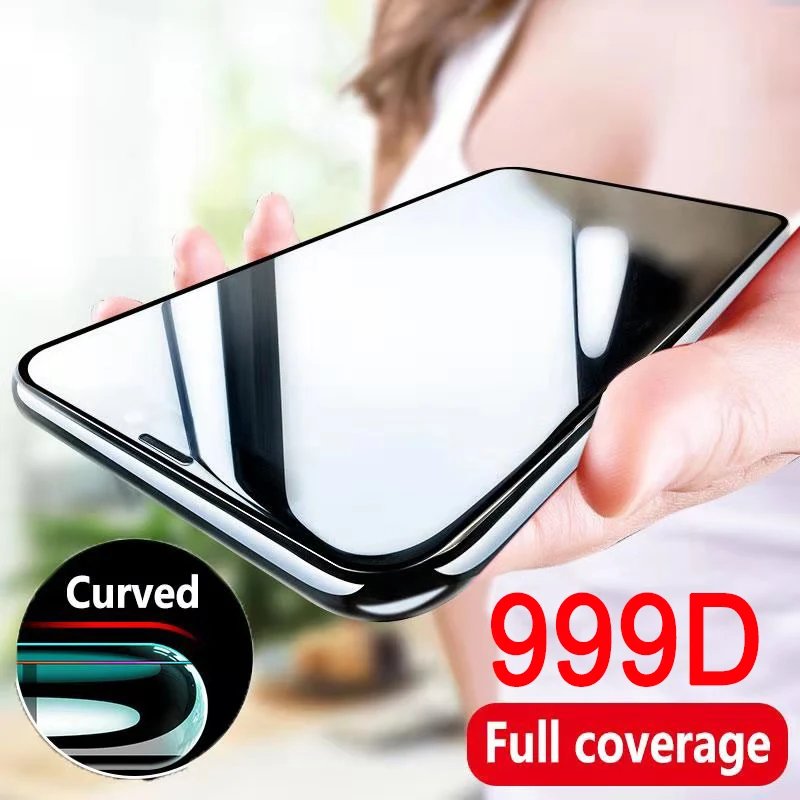 999D защитное стекло с полным покрытием для iPhone 11 Pro Max закаленное X XR XS 10 | Мобильные