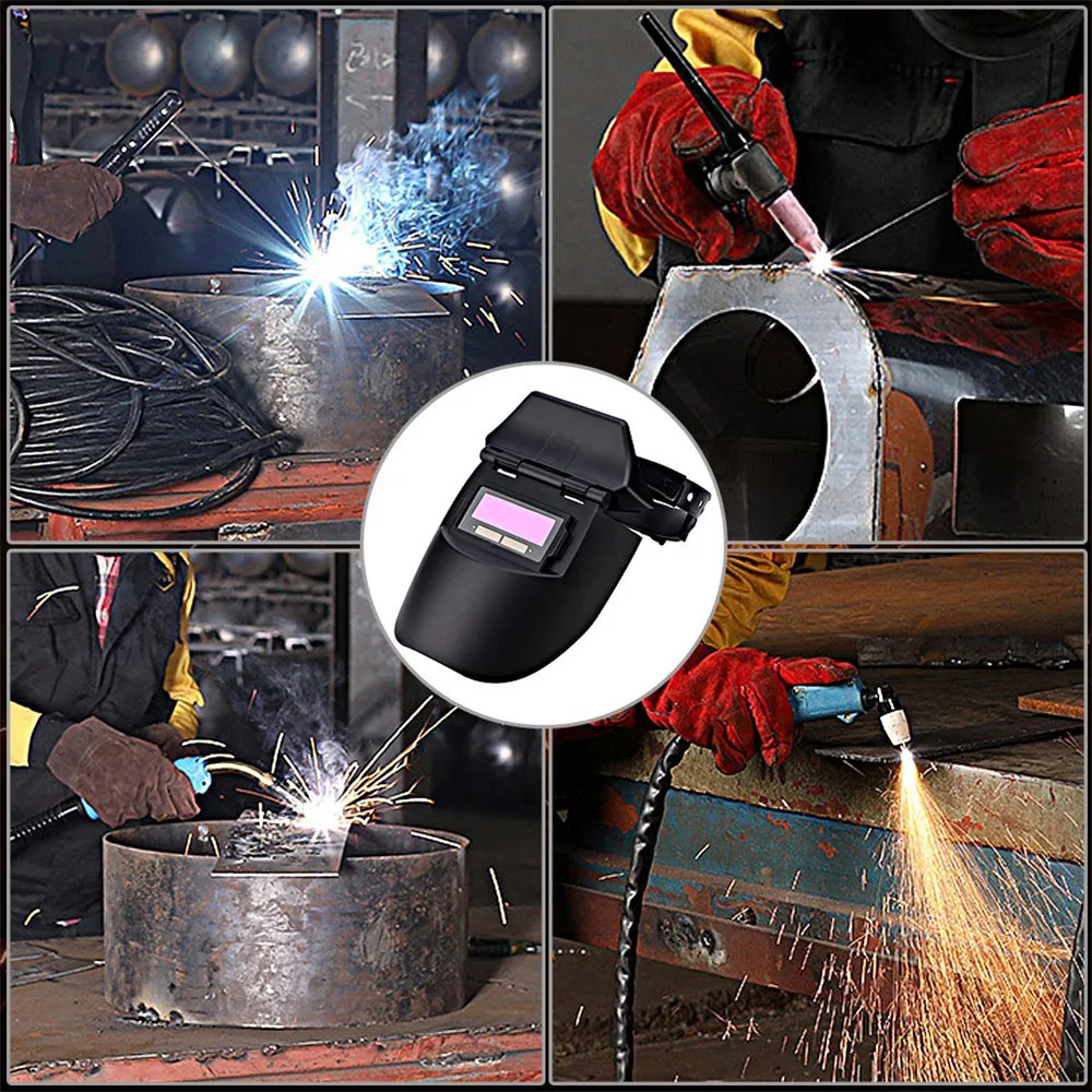 

Solar Powered Auto Darkening Welding Helmet Mask Adjustable Shade Welder Cap For Welding Equipment