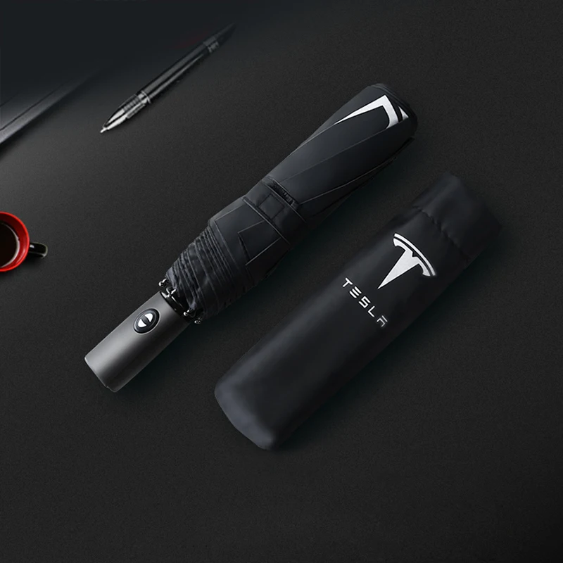 Miglior Car Styling Ombrello A Doppio Strato A Tre Strati Ombrello Da Sole Automatico Antivento Per Tesla Modello 3 X S Y Accessori Auto