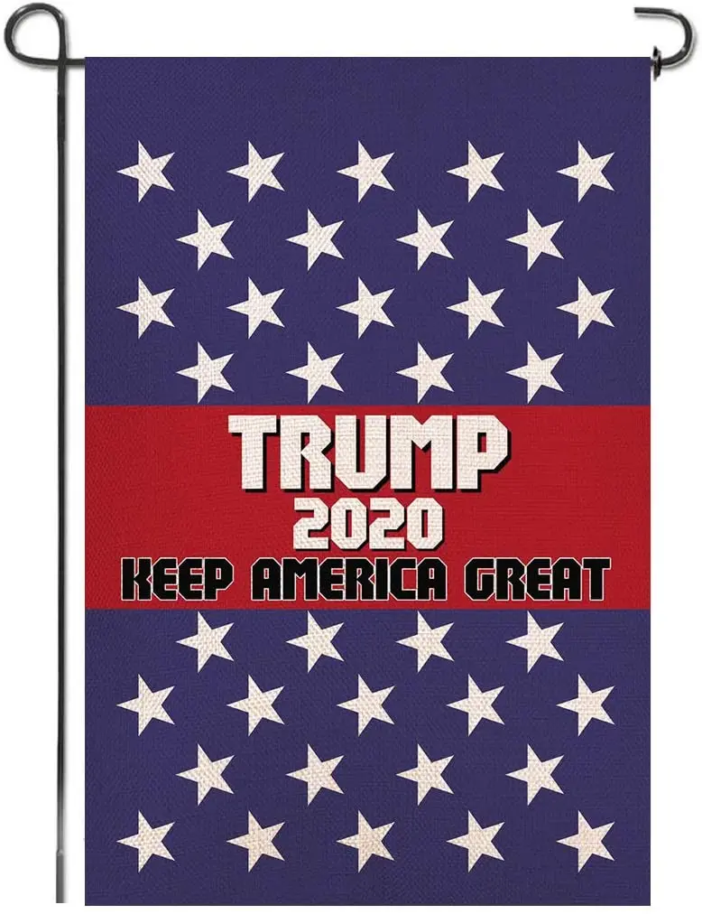 Трамп 2020 сделает карту Keep America Great garden flag двухсторонний Садовый флаг|Флаги баннеры