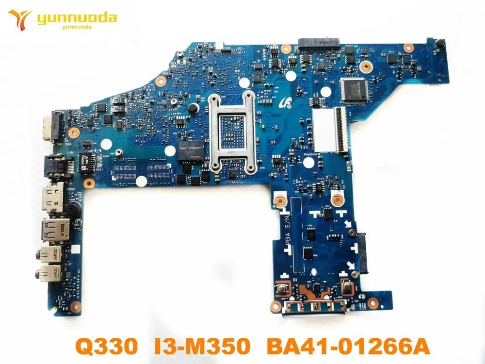 Оригинальная материнская плата для ноутбука Samsung Q330 I3-M350 BA41-01266A протестированная