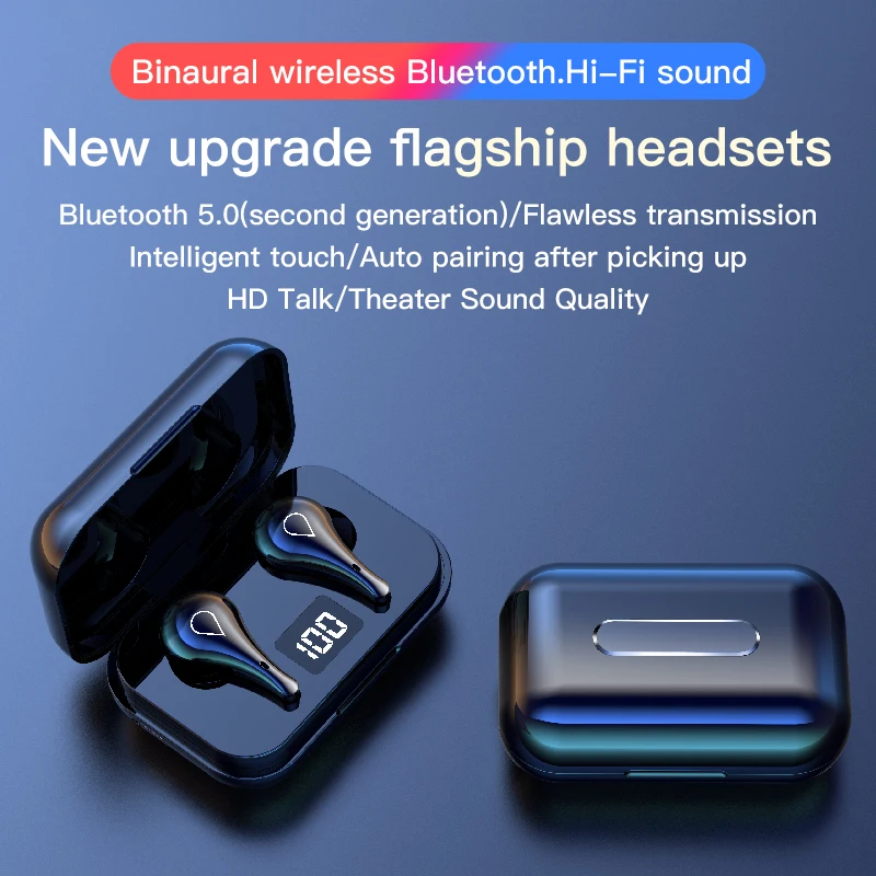Новинка 2020 Bluetooth наушники CVC8.0 беспроводные с шумоподавлением спортивные