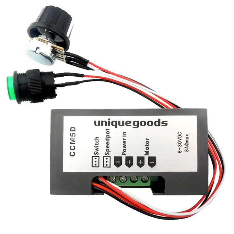 

With Digital Display Switch DC motor 1PC Speed controller 6V-30V Max 8A