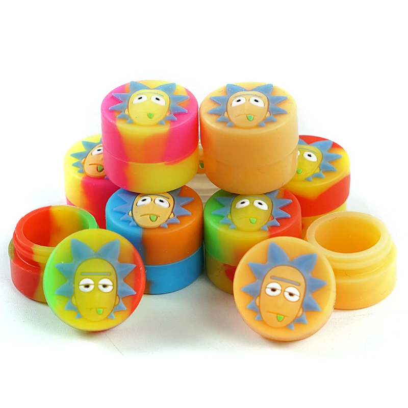 

50pcs 2ml Silicone Container Wax Oil Box Dab Box for Concentrate Non-Stick Easy to Clean