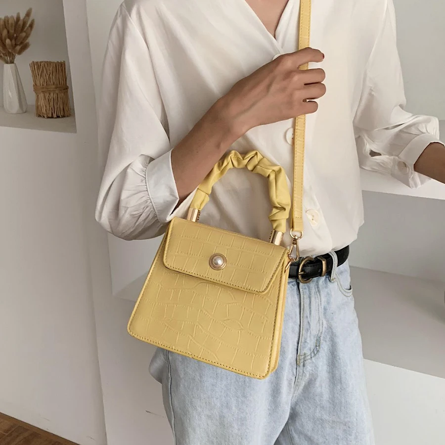 

Stone Pattern Crossbody Bags for Women Small Handbags PU Leather Flap Shoulder Bags Lady Totes Female Messenger Handbags