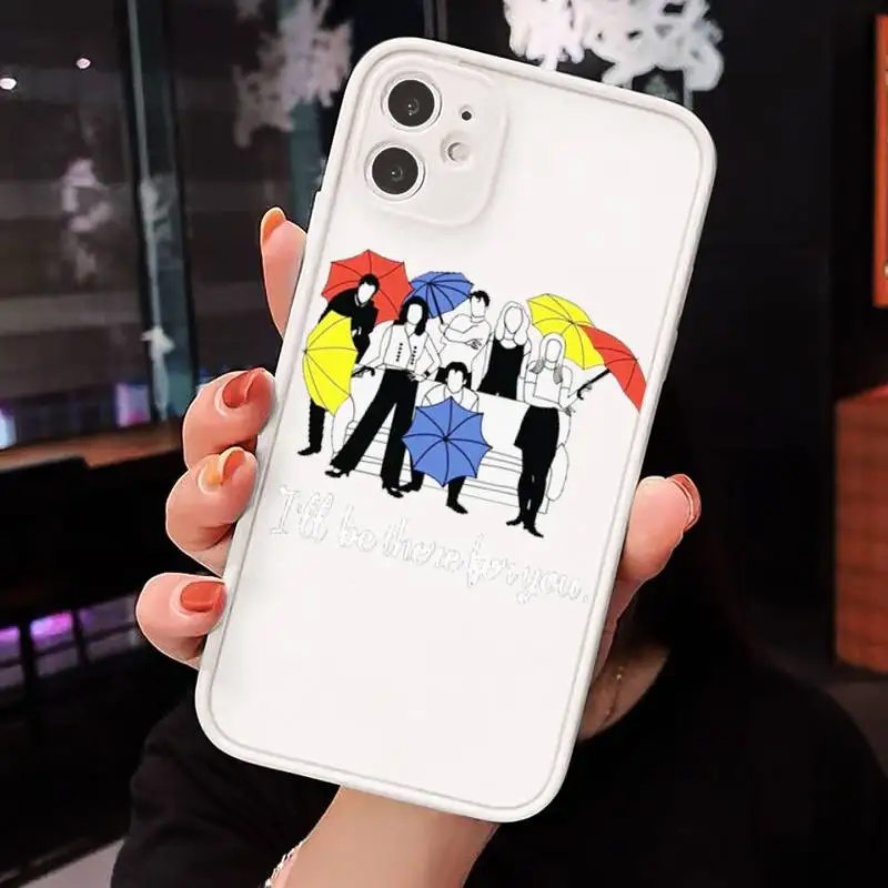 

Friends TV Show Door Phone Case Matte Transparent for iPhone 7 8 11 12 s mini pro X XS XR MAX Plus cover funda