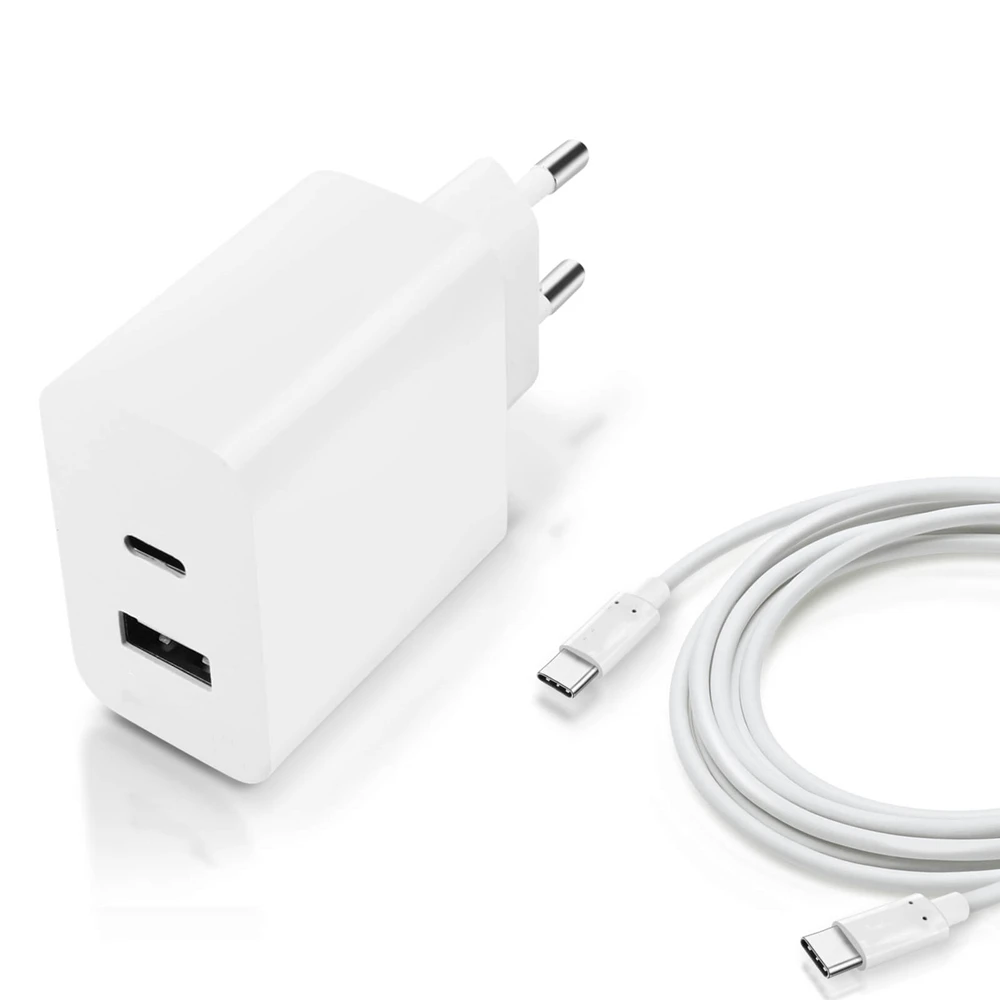 Для ЕС USB C зарядное устройство 18W 2 порта PD с технологией QC порт подачи питания для