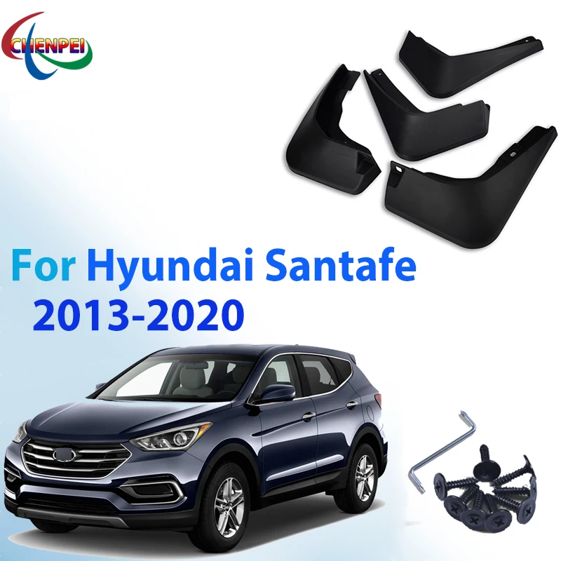 

For Hyundai Santafe 2013-2020 Car Fender Front Rear Mud Flaps Guard Splash Car Car Exterior Decoration Accessories