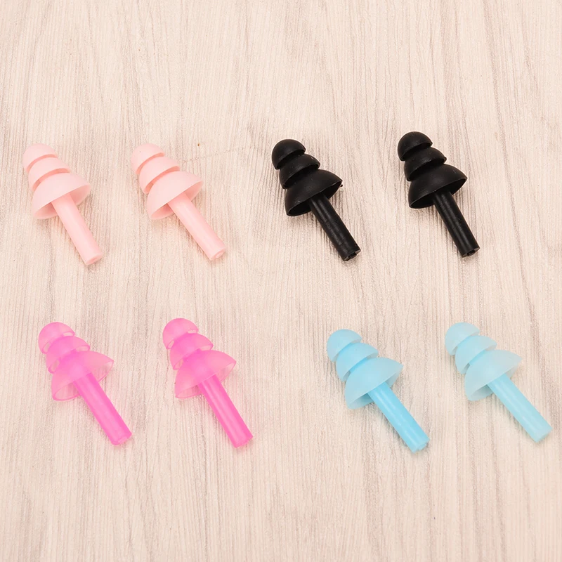 

1 Pairs Waterproof Swimming Silicone Swim Earplugs for Adult Swimmers Children Diving Soft Anti-Noise Ear Plug Ear Care