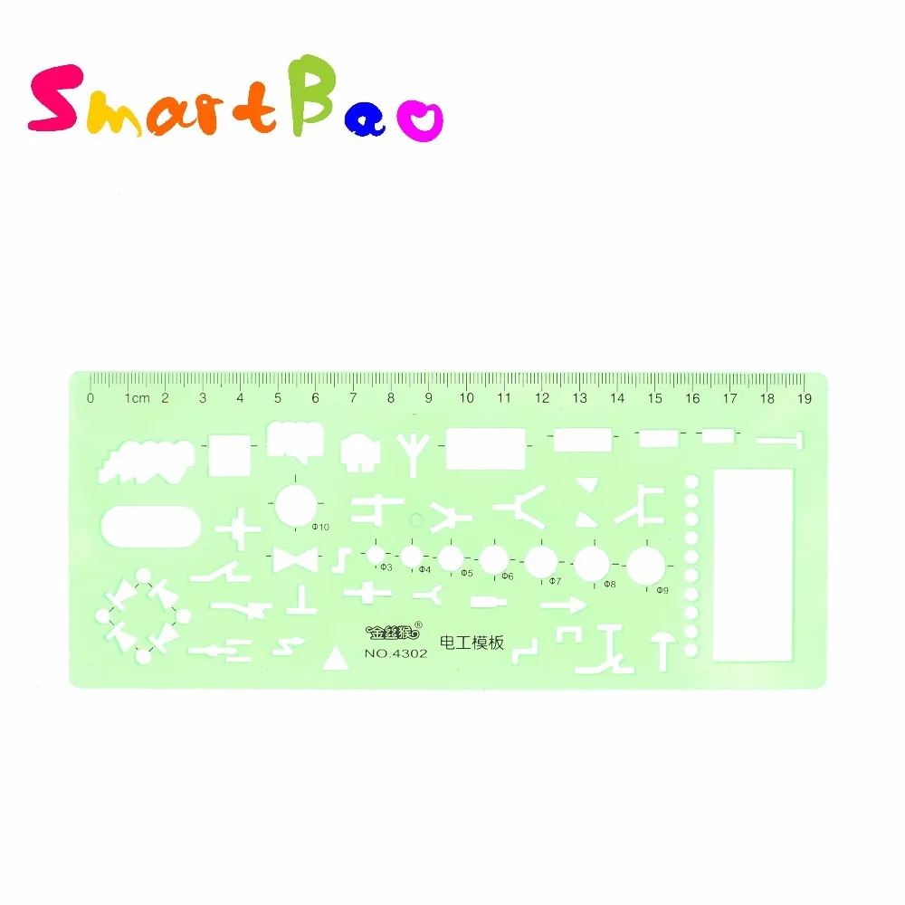 Шаблон для рисования линейка шаблон черчения электрической энергии трафарет