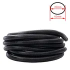 Шланг для пылесоса с внутренней резьбой, 35 ммвнешняя часть 42 мм, трубочки с сильфоном, Прочная гибкая мягкая труба, сменная черная трубка для пылесоса