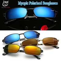 2019 polarized sunglasses colorful polarized myopic sunglasses sun glasses custom made myopia minus prescription lens 1 to 6