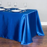 decorative table cloth rectangular white satin tablecloths dining table cover solid tablecloth for wedding party favor 21colors
