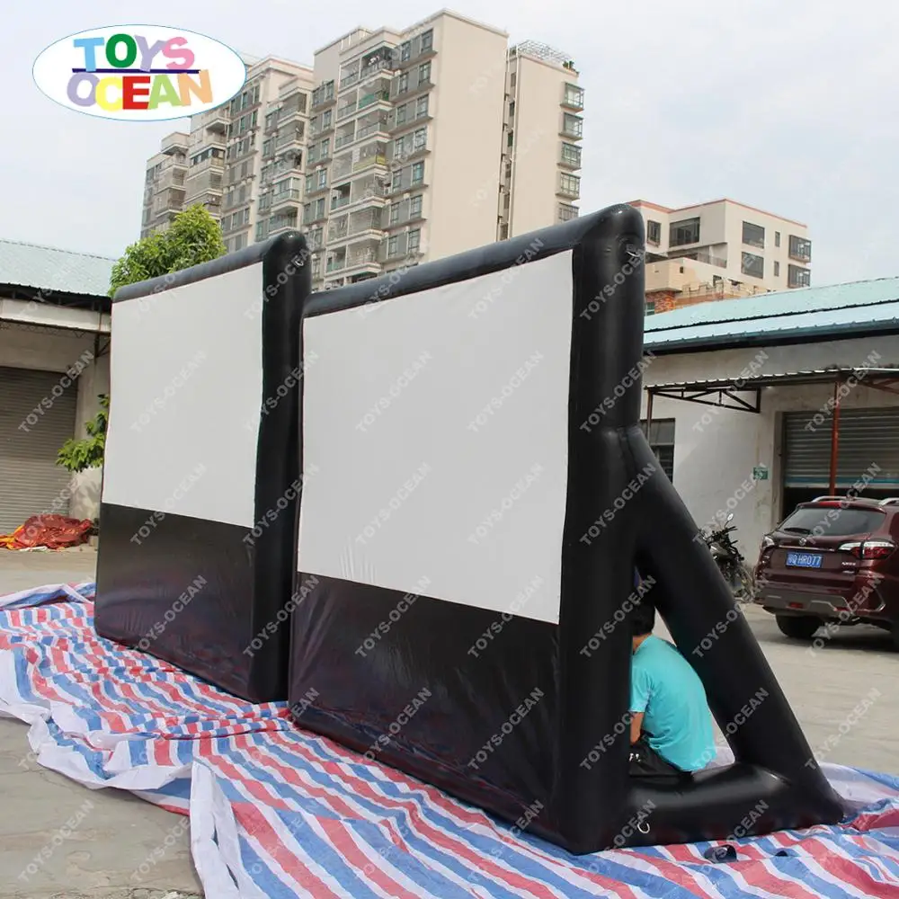 Надувной экран для наружного кинотеатра надувной продажа проектора доставка до