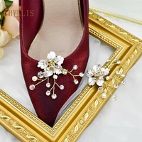g15 elegant shoes dress hat accessories fashion rhinestones crystal shoe clips 2 pcs bridal shoe buckles clips for women girl