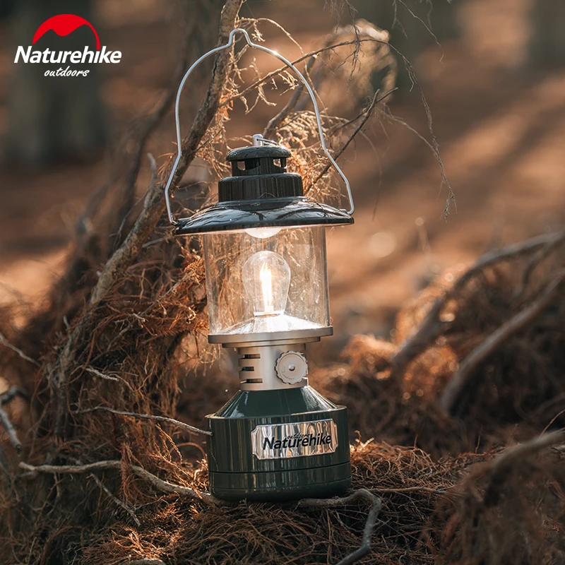 

Туристический светильник Naturehike в стиле ретро, регулируемый портативный подвесной светильник, аккумуляторный, для палаток, освещение для ке...