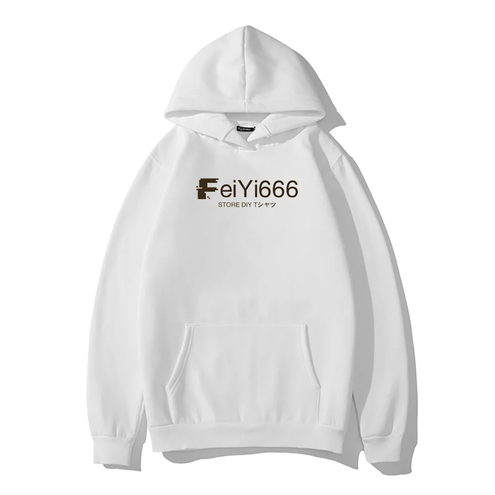 

FeiYi666 Store white 2D Unisex Hoodie Print Hooded Sweatshirt Clothes Merch