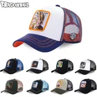 Бейсболка для мужчин и женщин, хлопок, бейсболка в стиле хип-хоп, с мультяшным принтом Драконий жемчуг, сетчатая Кепка для отца, все виды