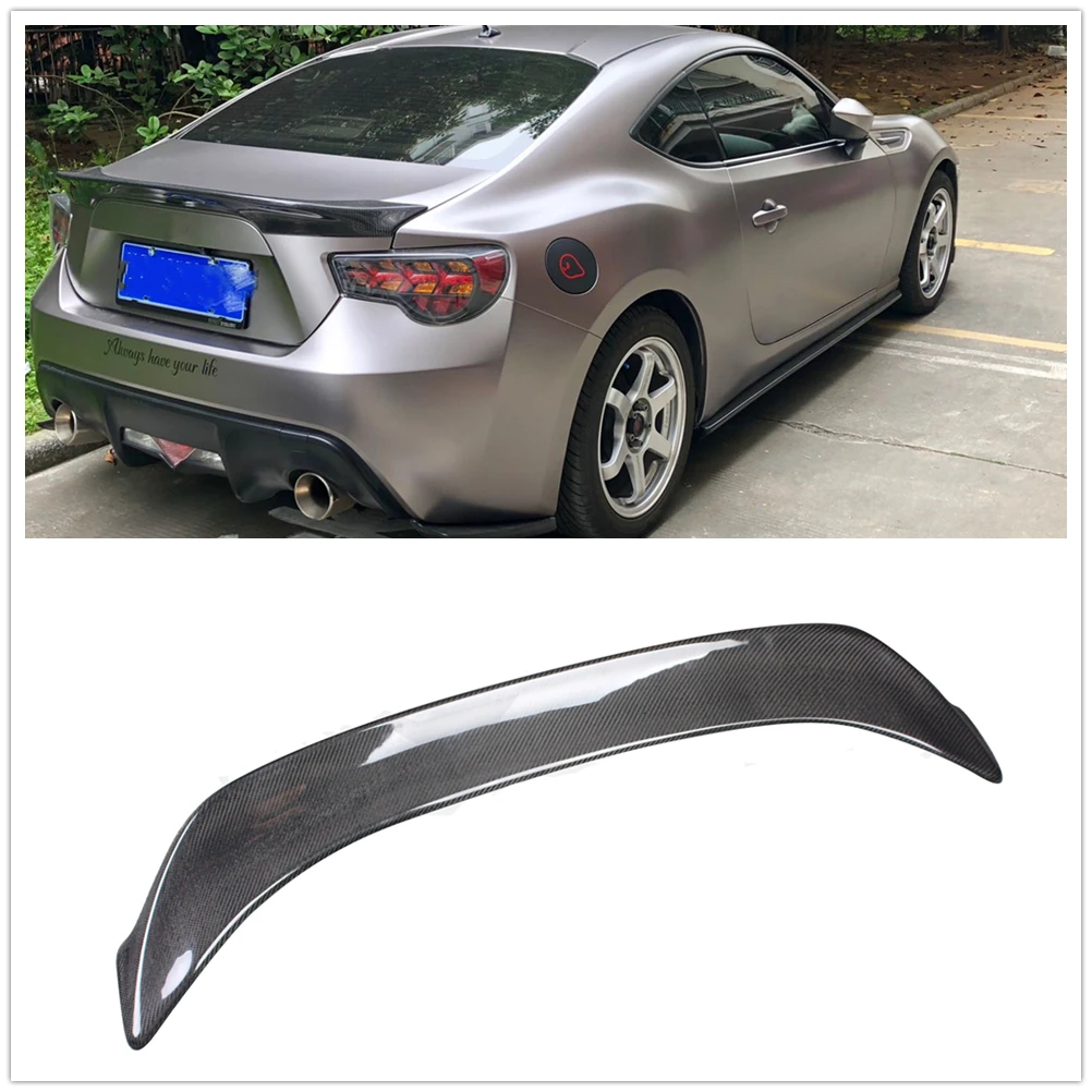 

Rear Spoiler Wing For Toyota GT86 Subaru BRZ 2013-2017 Real Carbon Fiber Car Tailgate Decklid Lid Trunk Flap Trim Splitter Lip