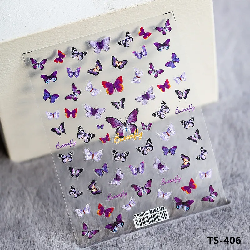 

New 5D stereo relief ultra thin sweet heart, bear, lace, cow, fruit creative fashion charm nail art decoration nail stickers