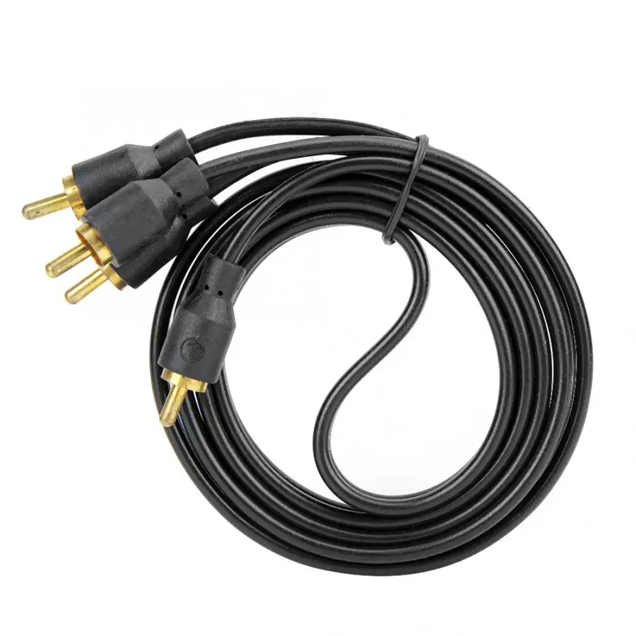 Автомобильный RCA аудио кабель динамик усилитель провода Чистая медь 3.9ft