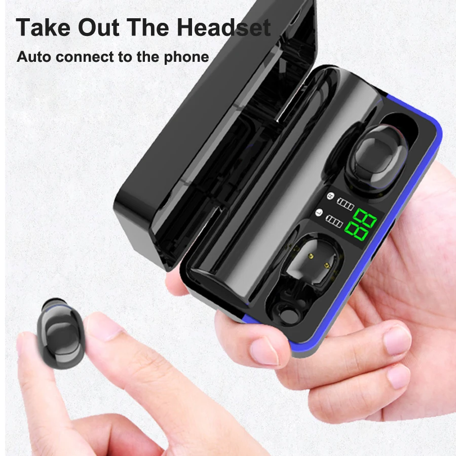 Tws 5,0 Bluetooth наушники беспроводные наушники Hifi 6D бас стерео гарнитура с шумоподавлением свободные руки бинауральные наушники